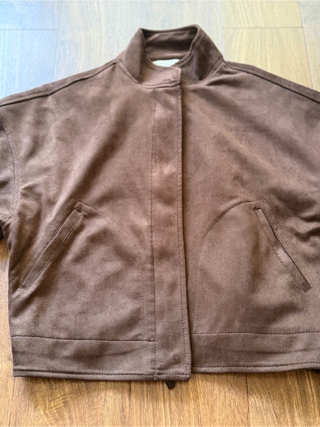 Max Studio Faux Suede Full Zip Jacket — image 3 of 8